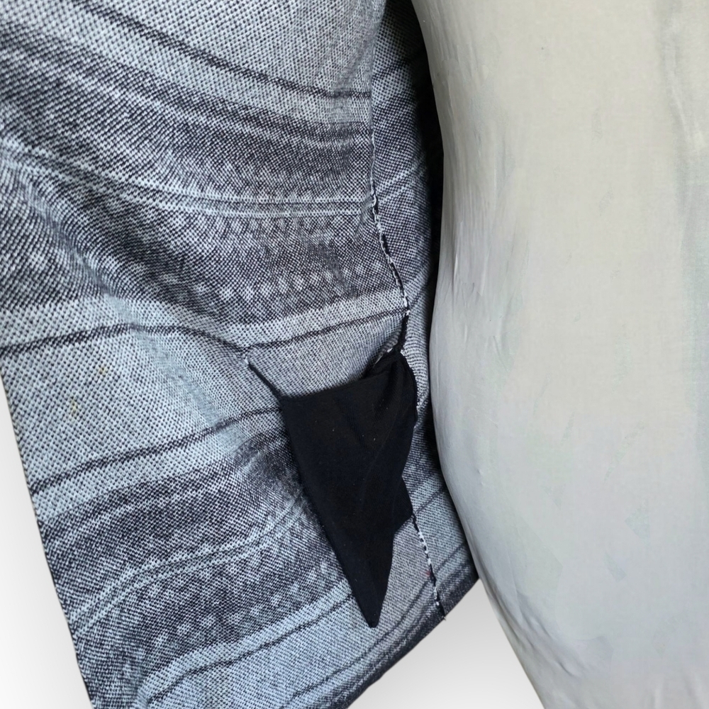 Tommy Hilfiger Geo Print Long Open Cardigan, Black & White, Size Small - Picture 7 of 9